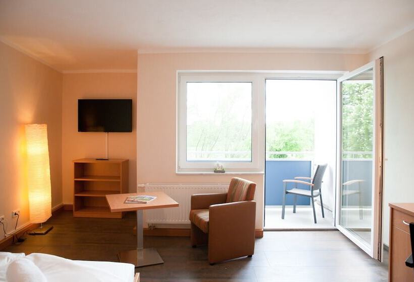 带1个卧室的公寓, Apartmenthaus Wesertor