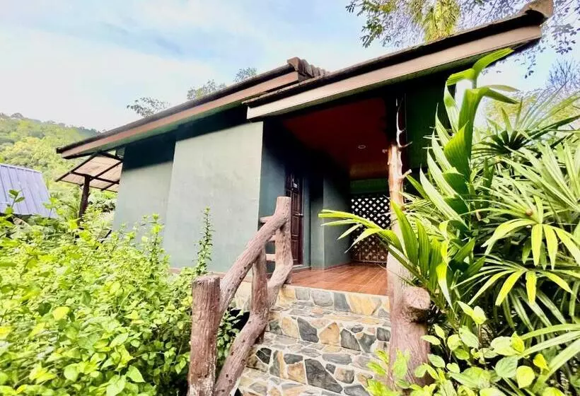 キングサイズベッドのスタンダードルーム, Khao Sok Green Valley Resort   Sha Certified