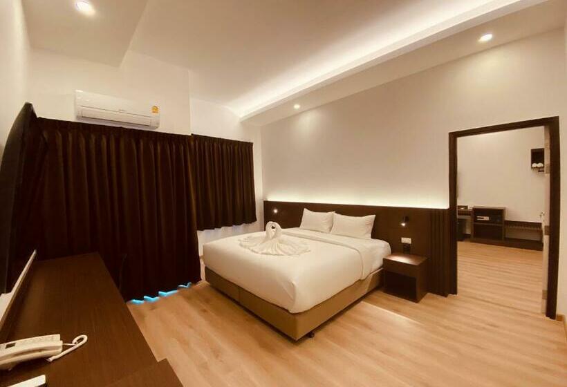 غرفة عائلية, Geen Hotel Chonburi