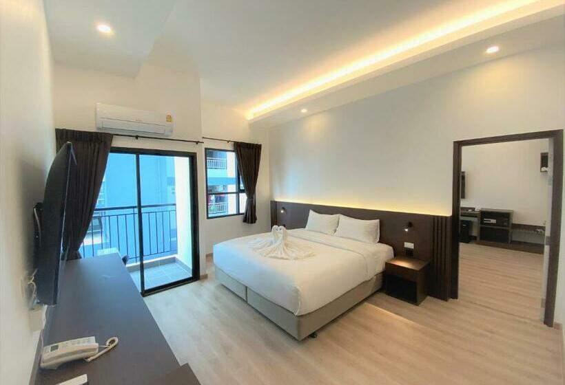 غرفة عائلية, Geen Hotel Chonburi