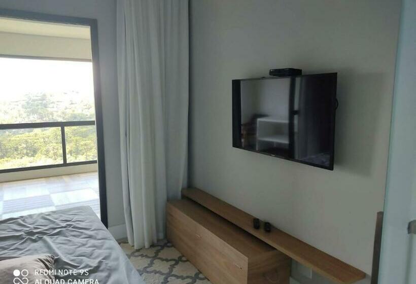 آپارتمان 1 خوابه با بالکن, Apartamento No Carpe Diem Boutique & Spa Campos Do Jordão