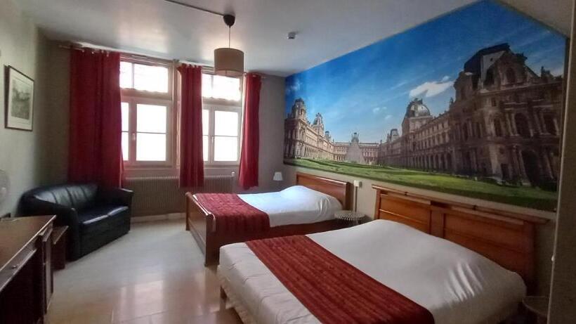 带2个双人床的标准工作室, Brit Hotel Comtes De Champagne Troyes Centre Historique