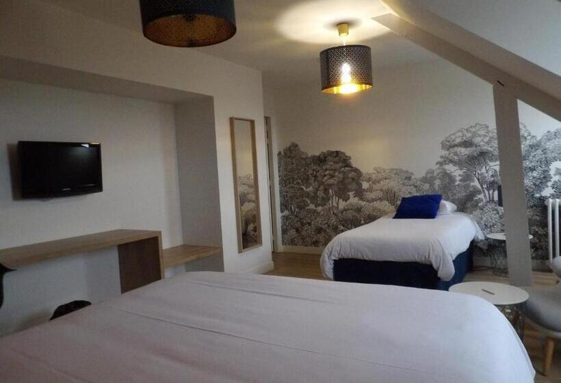 غرفه قياسيه سريرين مزدوجين, Le Broceliande   Sure Hotel Collection By Best Western