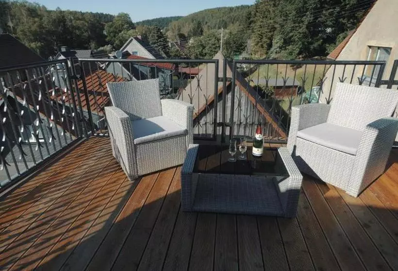 Standard Triple Room with Balcony, & Restaurant Druidenstein