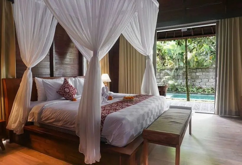 Huvila, 1 makuuhuone ja uima-allas, Uma Linggah Resort By Puri Signatures