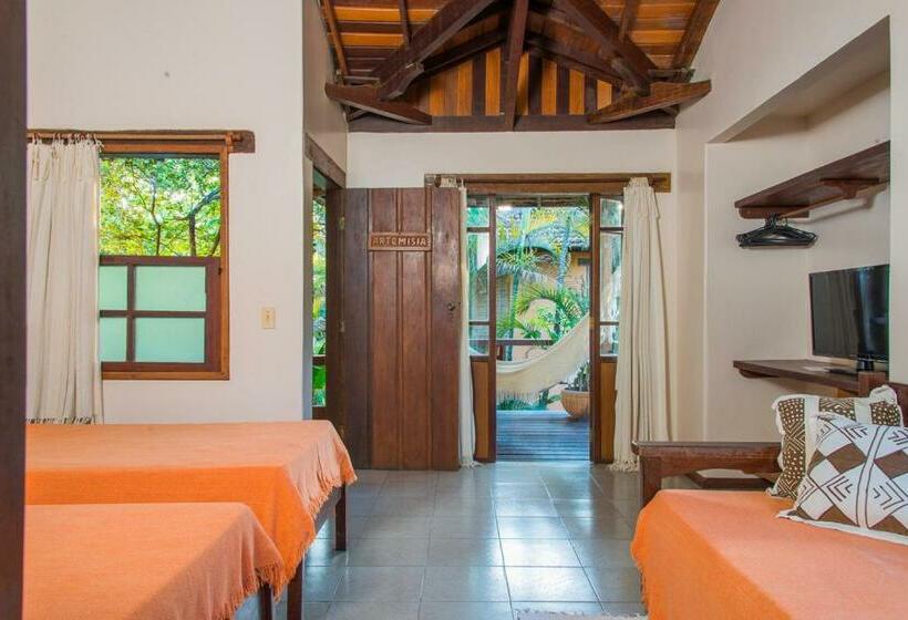 غرفة قياسية رباعية, Pousada Erva Doce