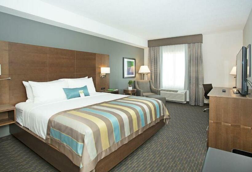 キングサイズベッドのデラックスルーム, Wingate By Wyndham Calgary Airport