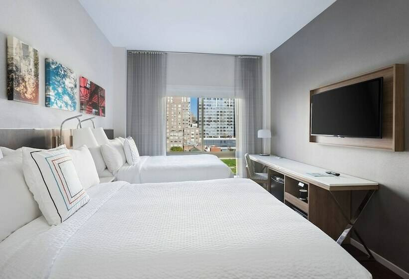 带2个双人床的标准工作室, Fairfield Inn & Suites By Marriott New York Manhattan/central Park