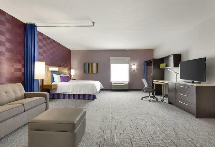 جناح ديلوكس سرير كينج, Home2 Suites By Hilton Greenville Downtown