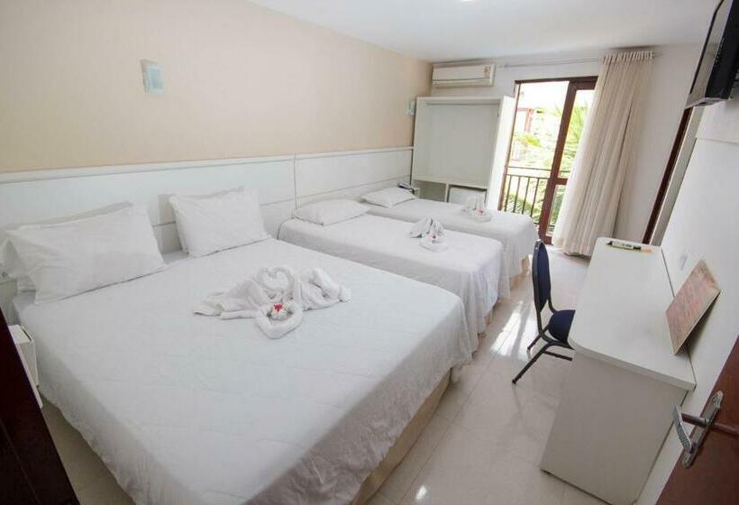 标准四人间侧面带海景, Pousada Dos Jangadeiros