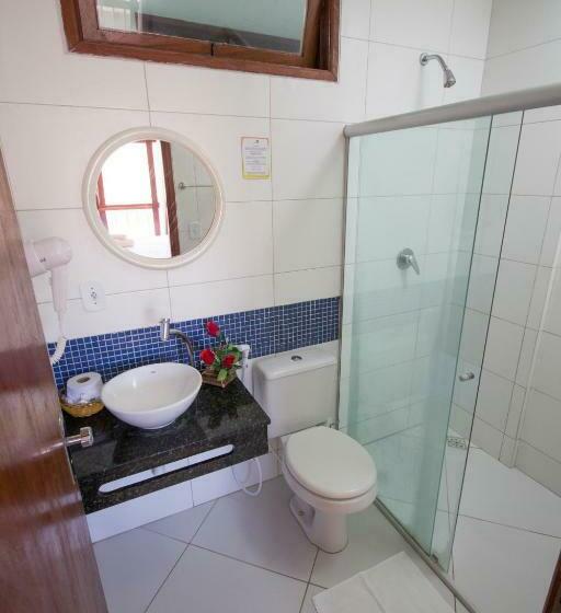 标准四人间侧面带海景, Pousada Dos Jangadeiros