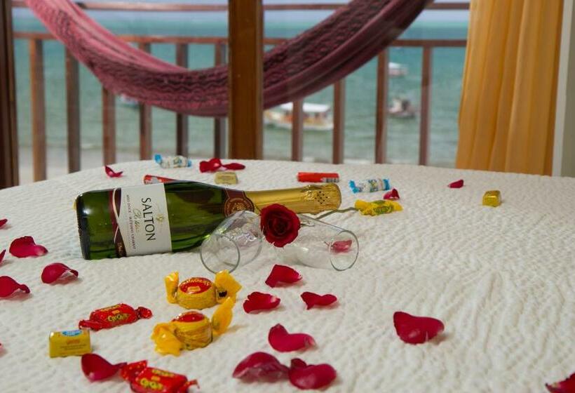 带海景及按摩浴缸标准房间, Pousada Dos Jangadeiros