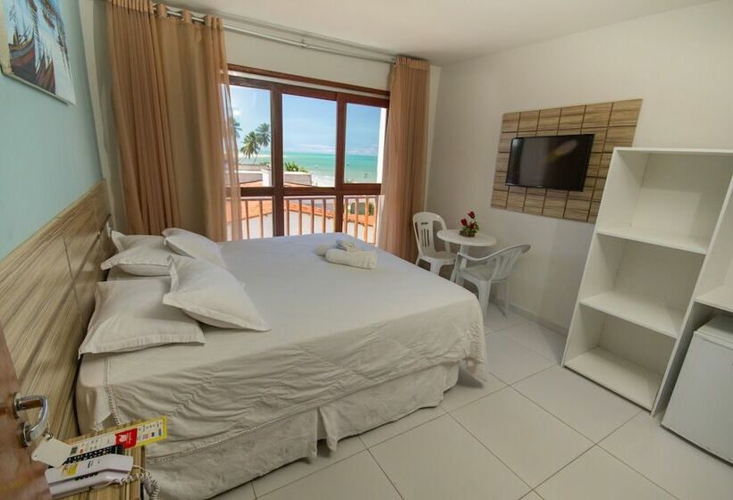 标准间侧面带海景, Pousada Dos Jangadeiros