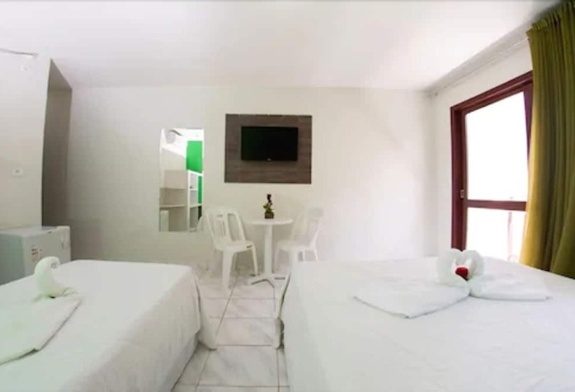 侧面海景标准三人间, Pousada Dos Jangadeiros