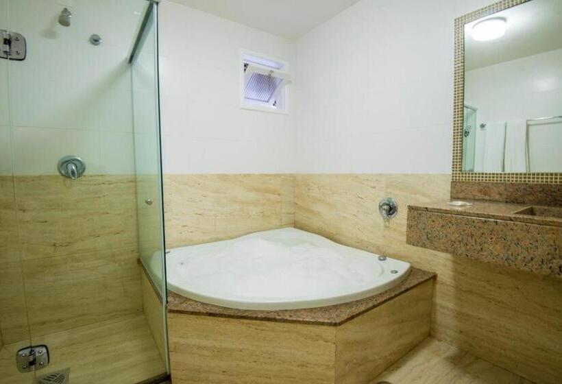 غرفة قياسية مزوَّدة بجاكوزي مطلة على البحر, Pousada Ilha Da Saudade