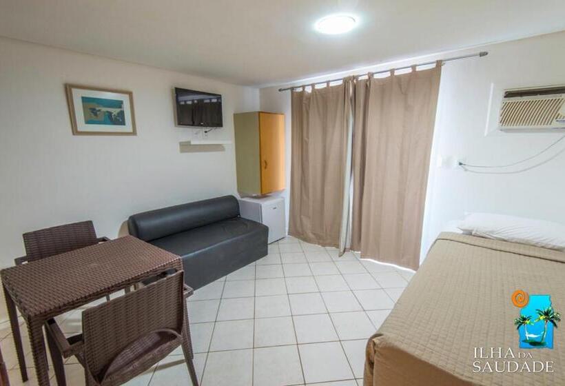 غرفة قياسية مزوَّدة بجاكوزي مطلة على البحر, Pousada Ilha Da Saudade