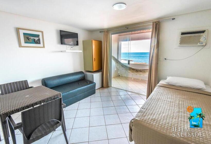 غرفة قياسية مزوَّدة بجاكوزي مطلة على البحر, Pousada Ilha Da Saudade