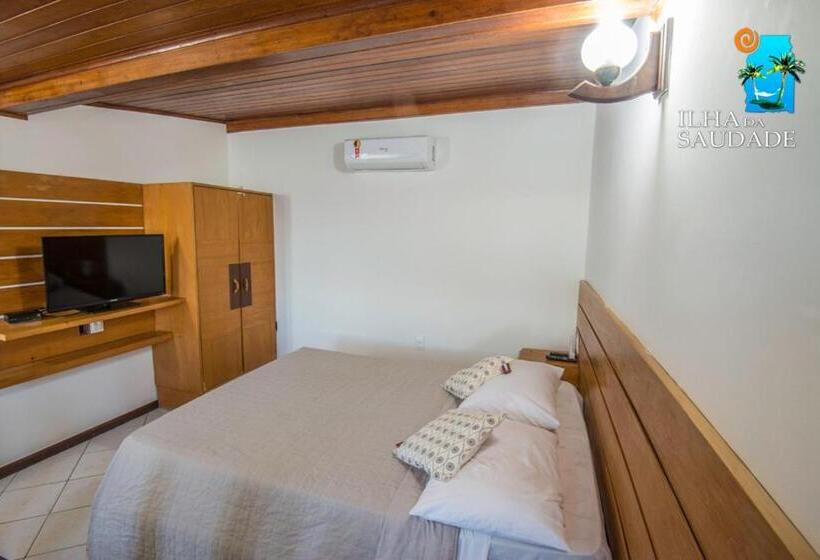 غرفة قياسية مطلّة علي البحر, Pousada Ilha Da Saudade