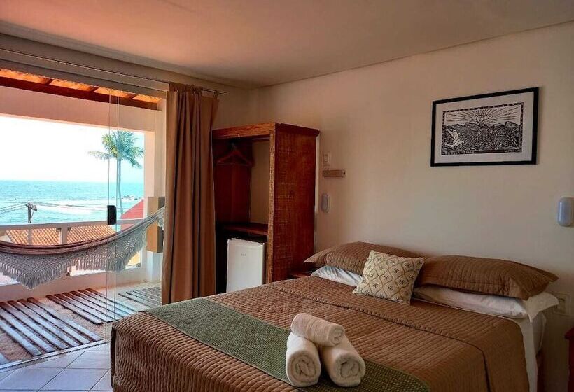 غرفة قياسية مزوَّدة بجاكوزي مطلة على البحر, Pousada Ilha Da Saudade