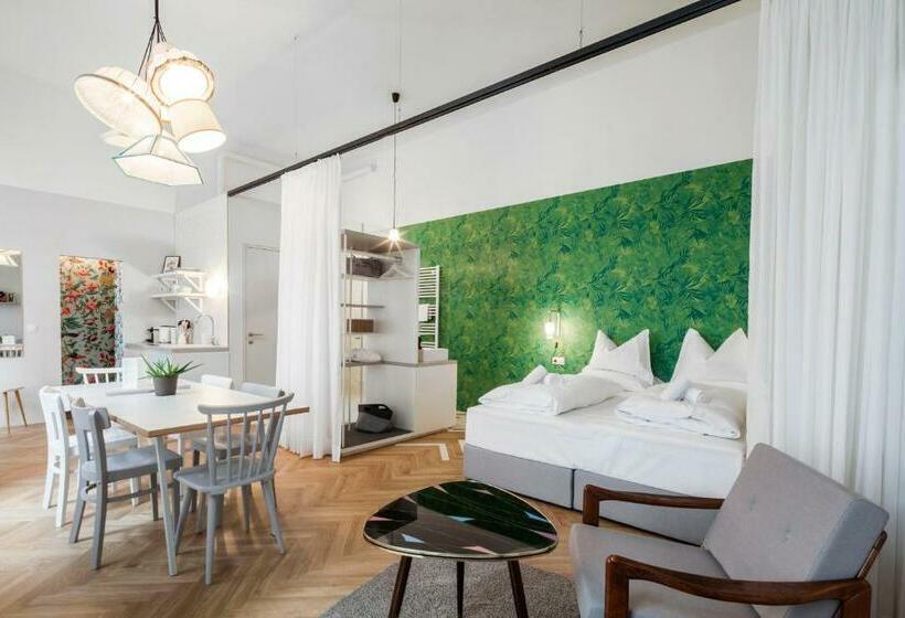 سوییت با چشمانداز باغ, Grätzlhotel Karmelitermarkt