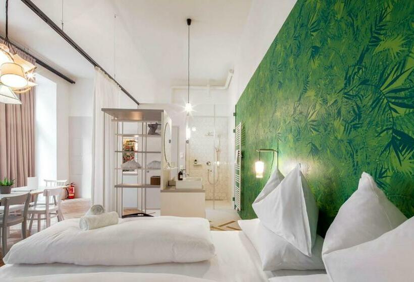 سوییت با چشمانداز باغ, Grätzlhotel Karmelitermarkt