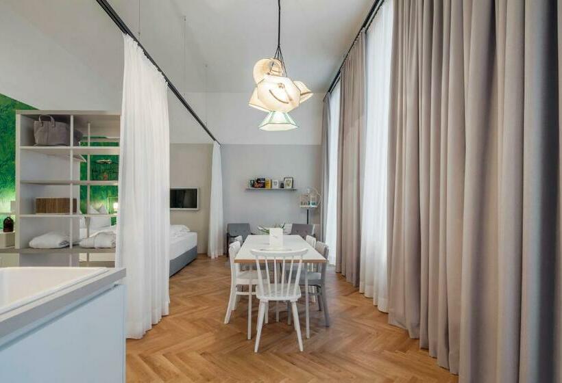 سوییت با چشمانداز باغ, Grätzlhotel Karmelitermarkt