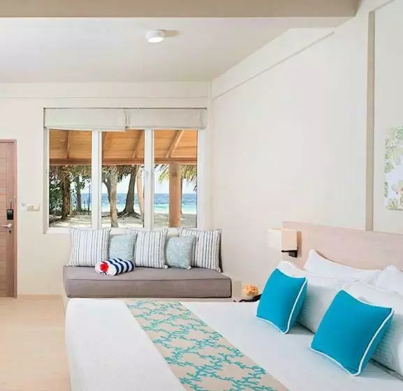 اتاق لوکس با چشمانداز دریا, Malahini Kuda Bandos Resort