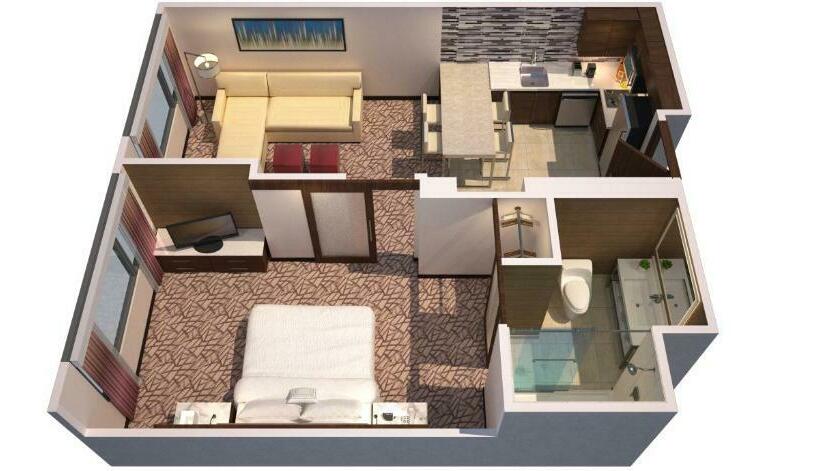 带大床的复式套间, Residence Inn By Marriott At Anaheim Resort/convention Center