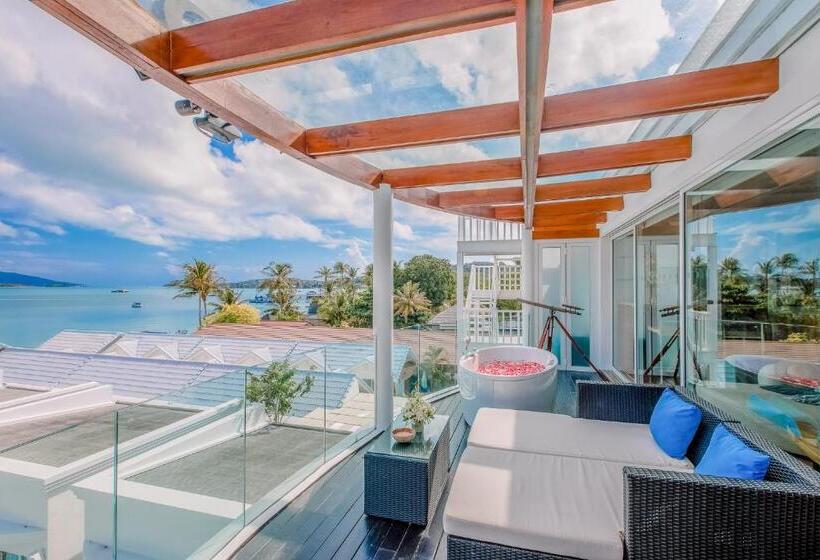 غرفة عائلية مطلّة علي البحر, The Privilege Hotel Ezra Beach Club