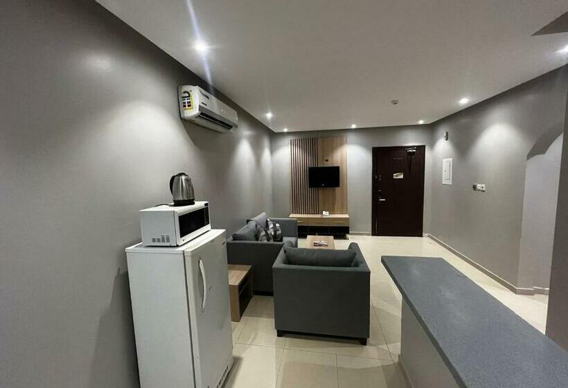 デラックスルーム, السعادة سويت الملز الرياض Saada Suites Serviced Apartments