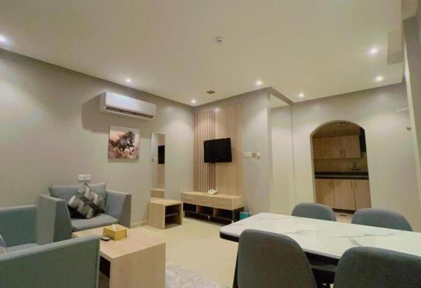 デラックスルーム, السعادة سويت الملز الرياض Saada Suites Serviced Apartments