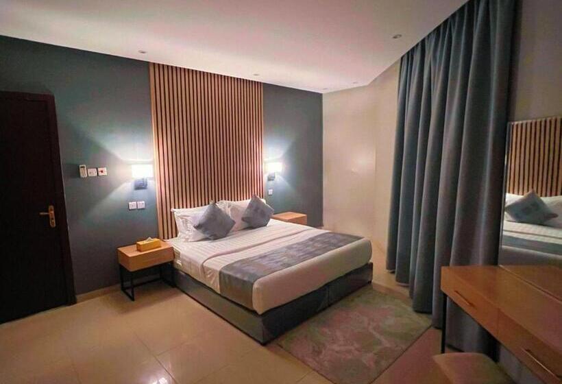 デラックスルーム, السعادة سويت الملز الرياض Saada Suites Serviced Apartments