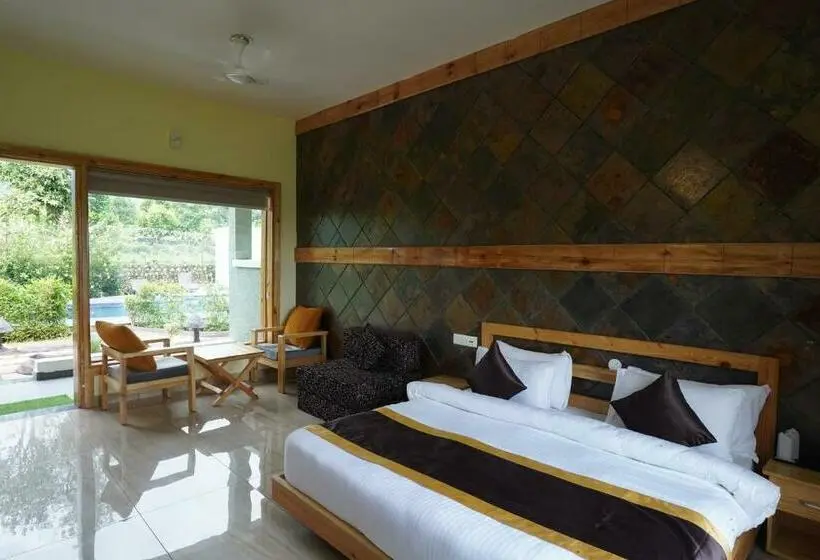 Quarto standart vista jardim, Corbett Nirvana Resort