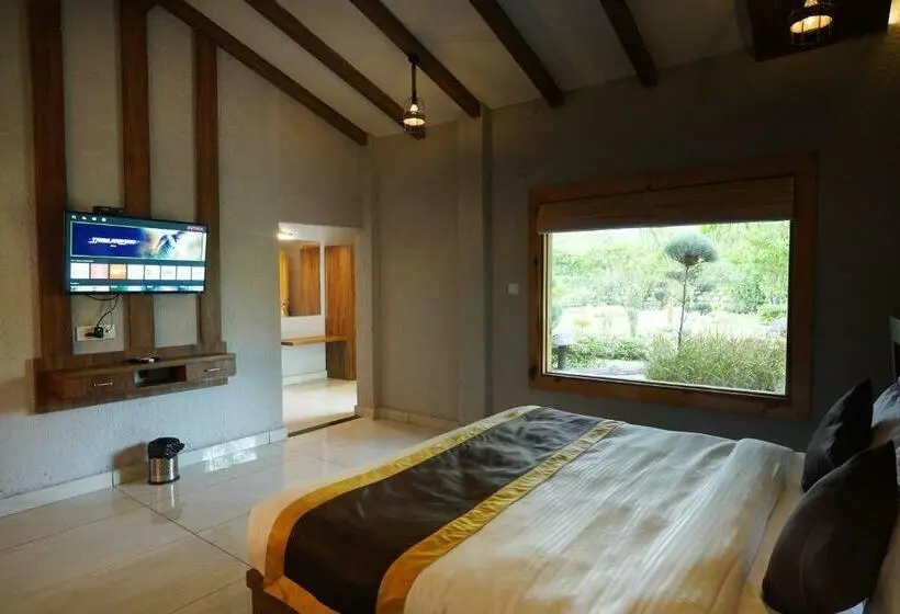 Quarto standart vista jardim, Corbett Nirvana Resort