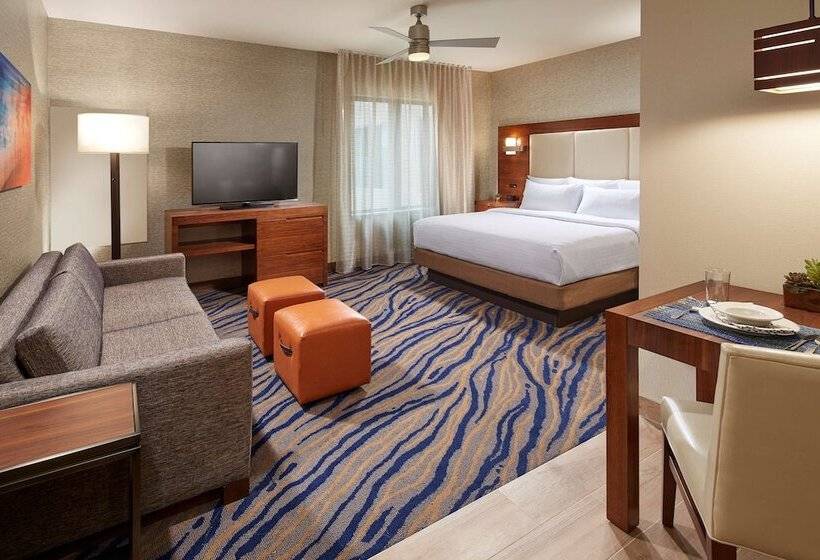 带双人床的标准工作室, Homewood Suites By Hilton San Diego Mission Valley/zoo