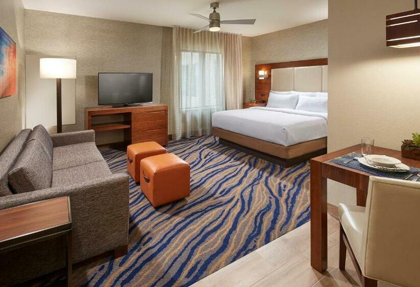 带大床的标准工作室, Homewood Suites By Hilton San Diego Mission Valley/zoo