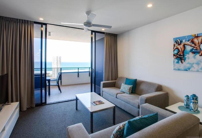 דירת 2 חדרים נוף לים, Synergy Broadbeach   Official