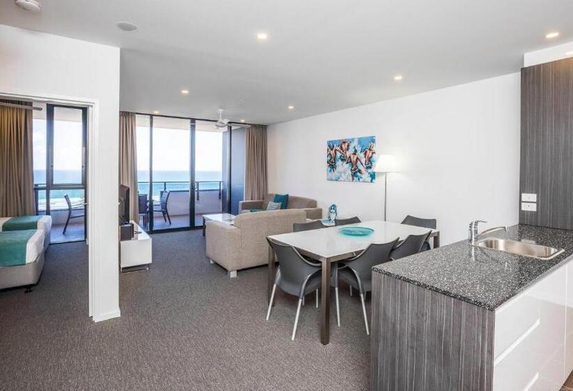 דירת 2 חדרים נוף לים, Synergy Broadbeach   Official