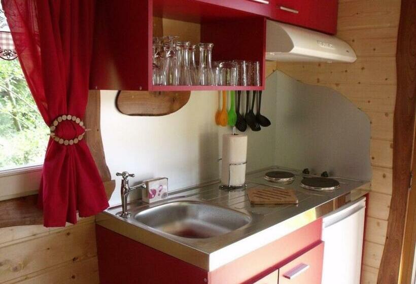 Номер Стандарт, Roulotte Cosy Avec Kitchenette, Ruisseau Apaisant Et Espace Bien être, Nuit Insolite à Ferdrupt   Fr