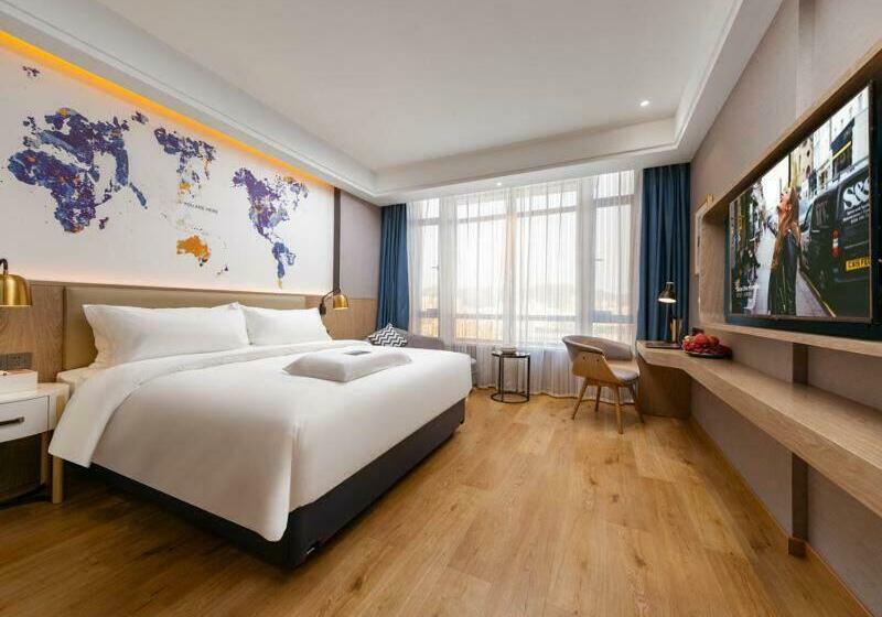 キングサイズベッドのスタンダードルーム, Kyriad Hotel Mingrun Plaza Shantou