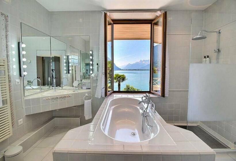 Luxus Suite mit Meerblick, Jetty Montreux