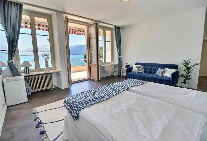 Luxus Suite mit Meerblick, Jetty Montreux