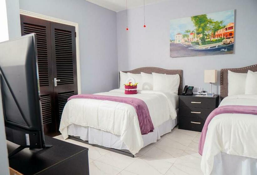 اتاق استاندارد چهار تخته با چشمانداز دریا, Lavender Moon Villas