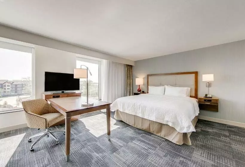 キングサイドベッドのスタンダードワンルーム, Hampton Inn & Suites North Houston Spring