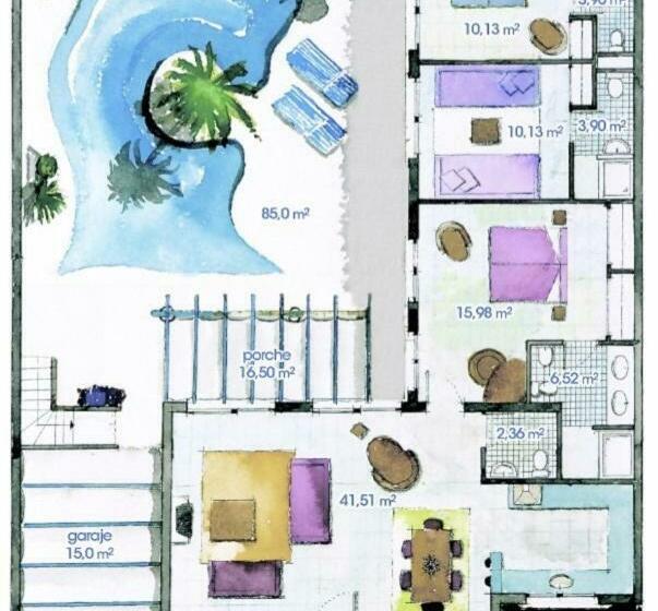 غرفة قياسية, Katis Villas Boutique In Bahiazul