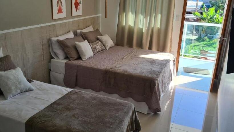 מיטת קינג בסוויטה, Pousada Caminho Do Mar