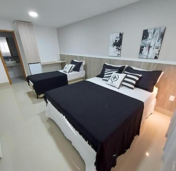 מיטת קינג בסוויטה, Pousada Caminho Do Mar