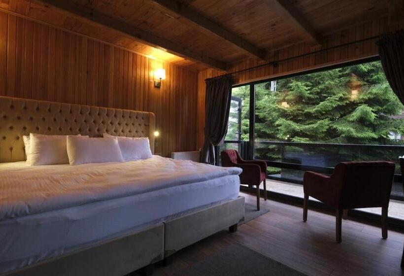 اتاق استاندارد با بالکن, Ayder Villa De Pelit