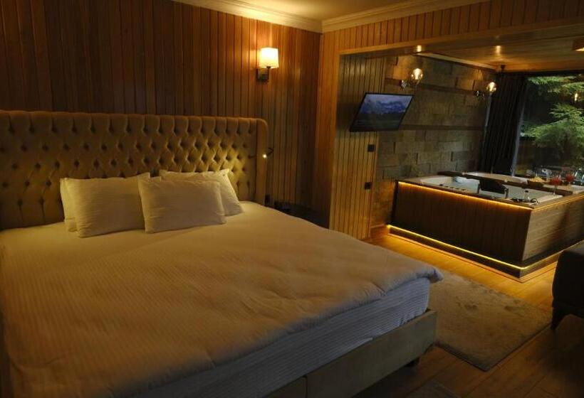 اتاق استاندارد با وان آب گرم, Ayder Villa De Pelit