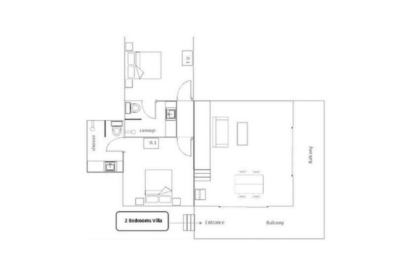 带2个卧室的别墅, Tak Andaman Resort &